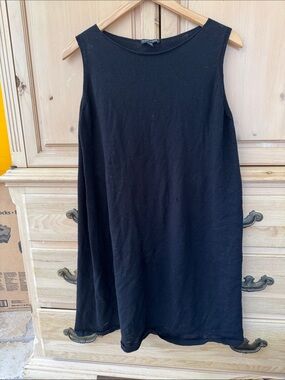 Eileen Fisher Black Sleeveless A-Line Dress
